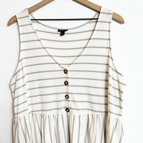 TORRID V-NECK BUTTON DETAIL STRIPED PLUS SIZE WOMEN BLOUSE SIZE 3X - Picture 3 of 7
